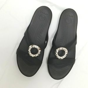 Womens Crocs Black size 8